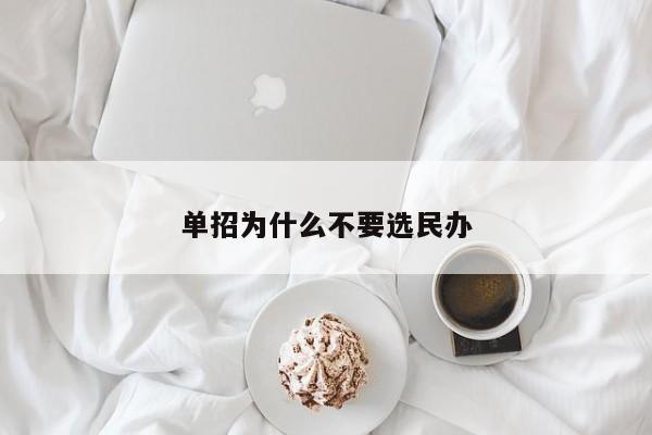 单招为什么不要选民办
